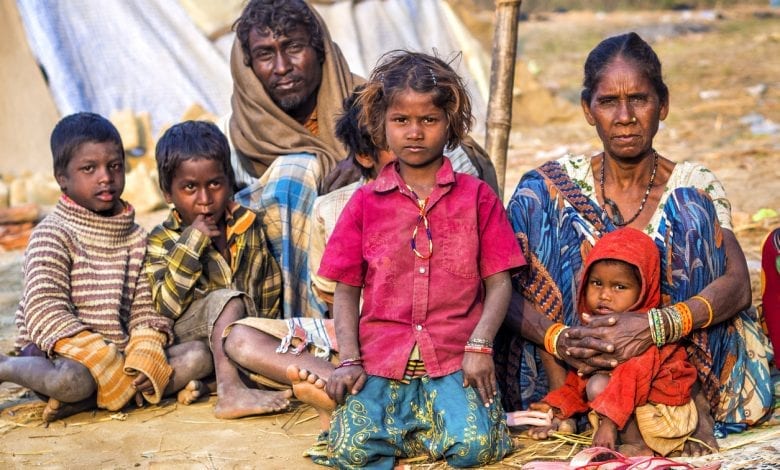 Poor Indian Family-amravati mandal