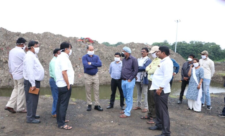 municipal-commissioner-inspected-prathamesh-and-chhatri-ponds-amravati-mandal