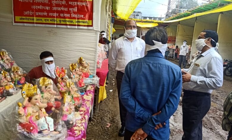 53-thousand-eco-friendly-sculptures-available-for-ganeshotsav-amravati-mandal