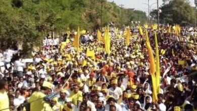 dhangar-society-burnt-bjps-manifesto-for-reservation-demand_amravati_mandal