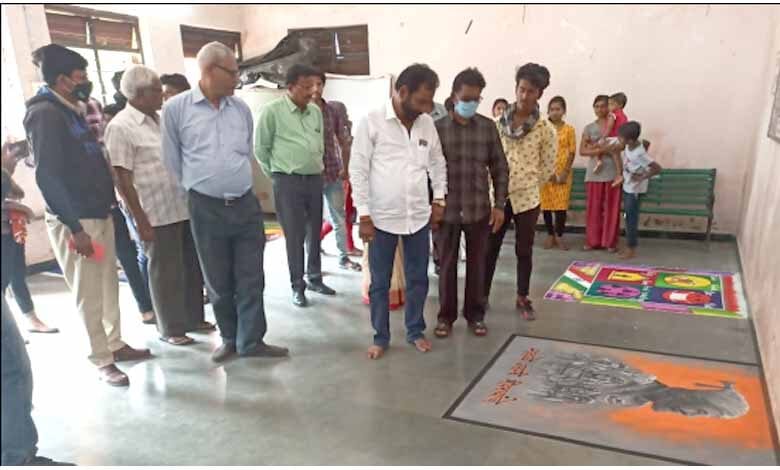 Rangoli-competition-amravati-mandal