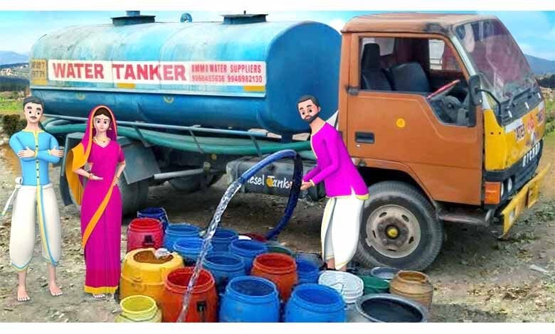 Tanker-water-supply-amravati-mandal
