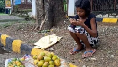 girl-selling-mango-amravati-mandal