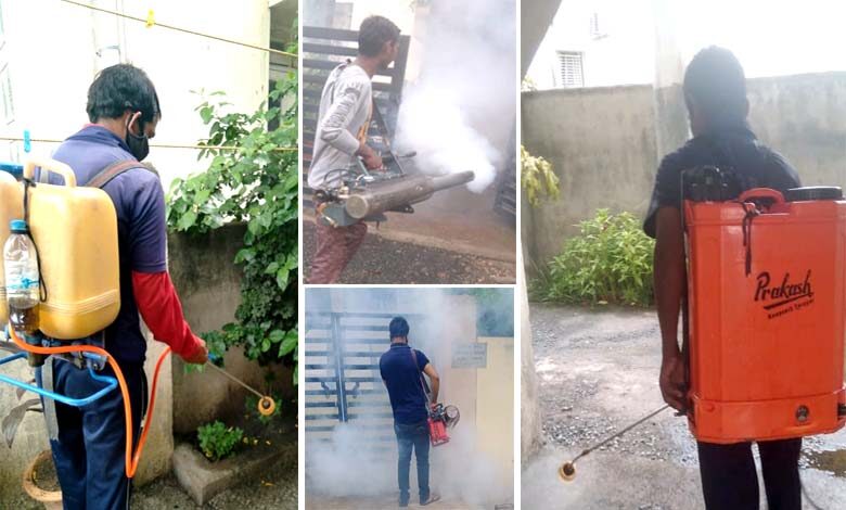 Washing-and-spraying-amravati-mandal