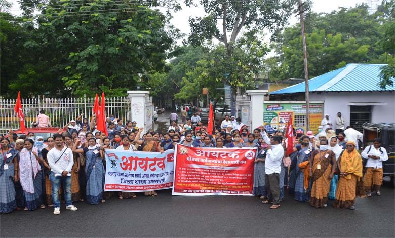 strike-ashaworker-amravati-mandal