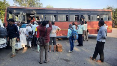 Bus strike-amravati mandal