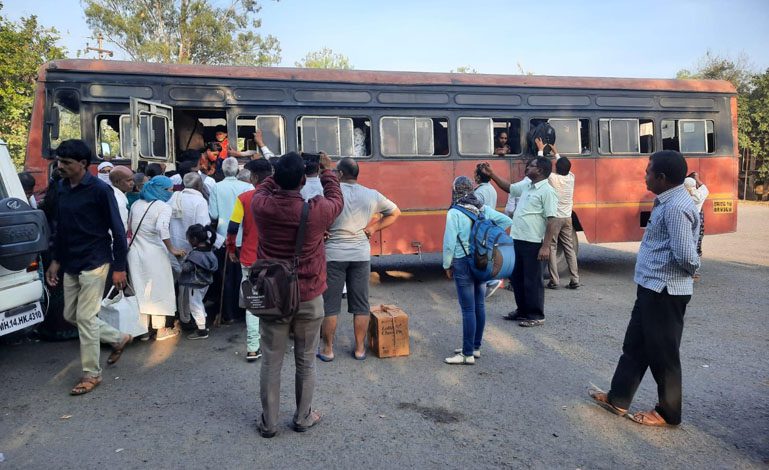 Bus strike-amravati mandal