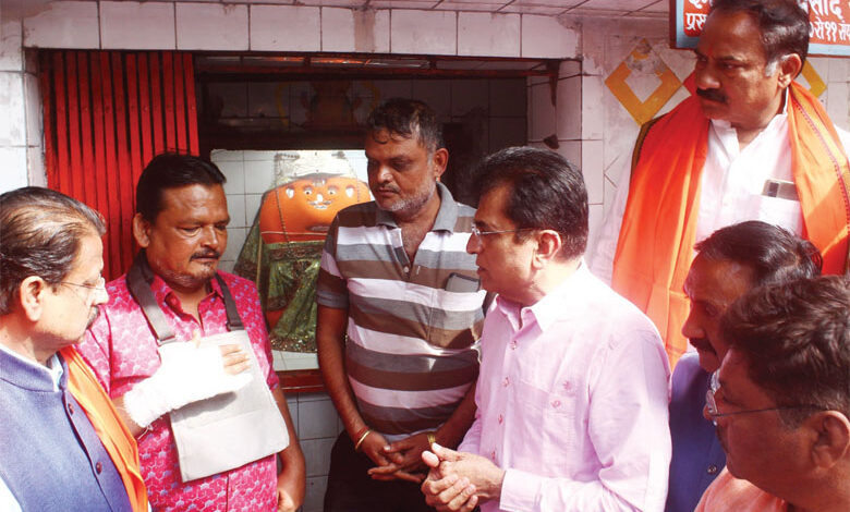 Kirit somaiya shani mandir-Amravati-Mandal