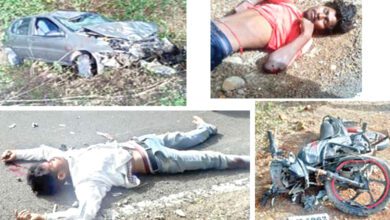 Car-Motorcycle-Crash-amravati-mandal