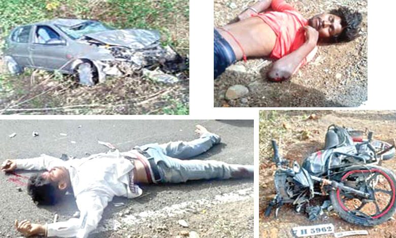 Car-Motorcycle-Crash-amravati-mandal