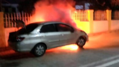 Car-fire-amravati-mandal